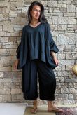Suri Cushion Cotton Artist Smock Black 